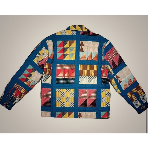 Urban Outfitters BDG Unisex Patchwork Quilt Shirt Jacket Size S NWOT - Picture 5 of 6